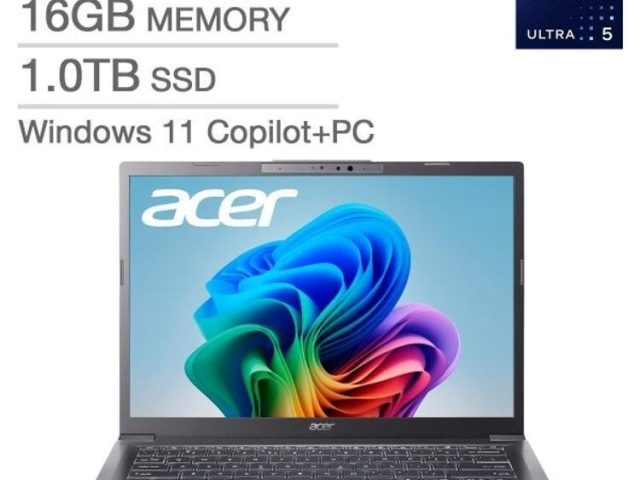 Acer Aspire 14″ AI Copilot+PC Laptop Core Ultra 5 226V Gen 4 ARC 16GB 1TB Refurb