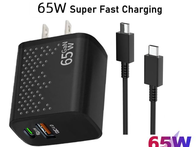 65W PD Fast Wall Charger+Type-C Cable For Samsung Galaxy S23 S22 S21 S20 Ultra