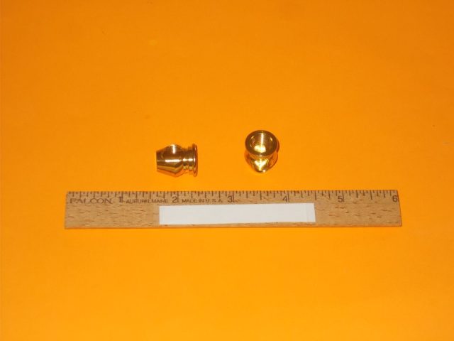 Tobacco Pipe parts & accessories – (1) 2 Way Elbow – Acorn – Brass